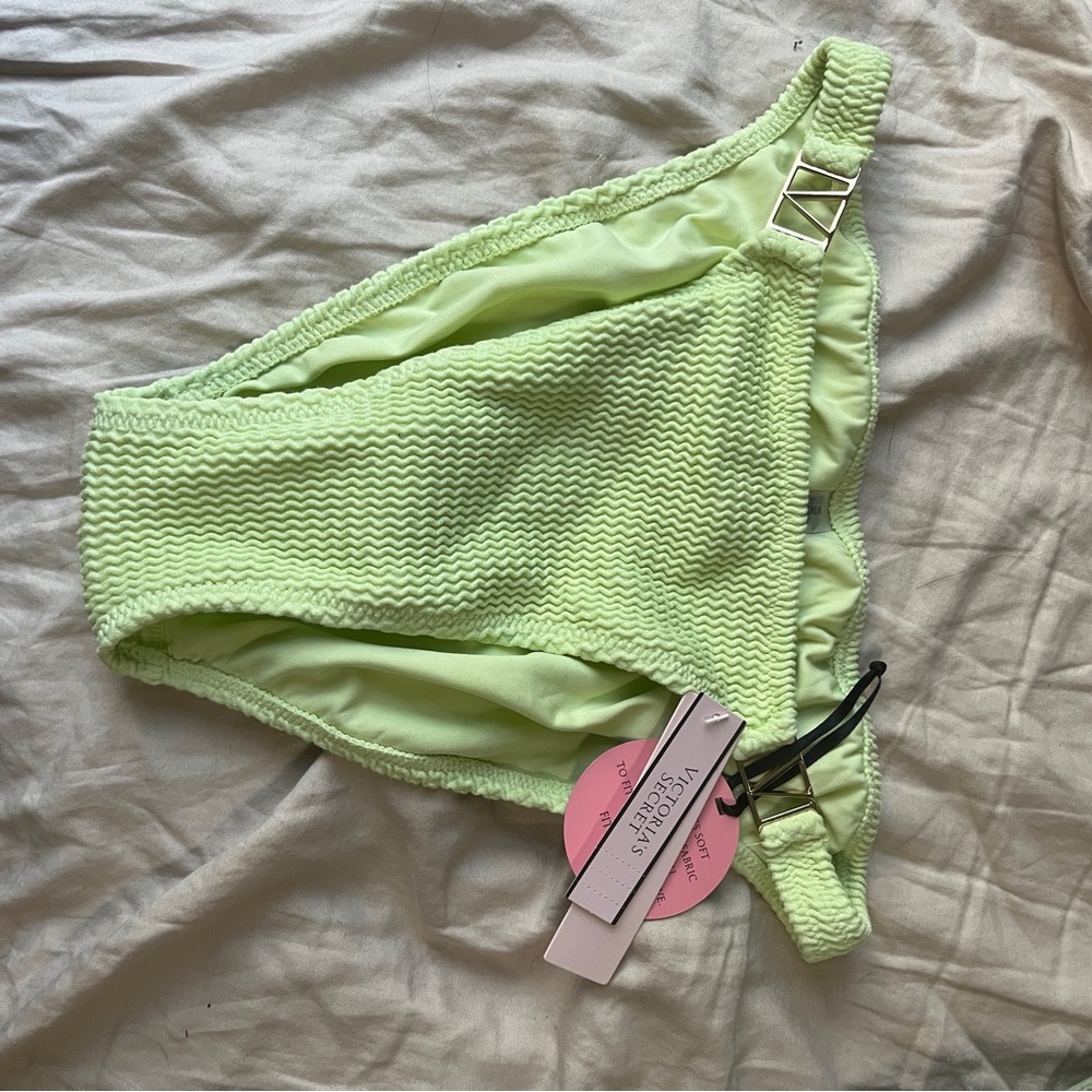 Light neon green Victoria’s Secret bikini bottoms